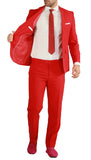 PL1969 Mens Red Slim Fit 2pc Suit - FHYINC best men's suits, tuxedos, formal men's wear wholesale