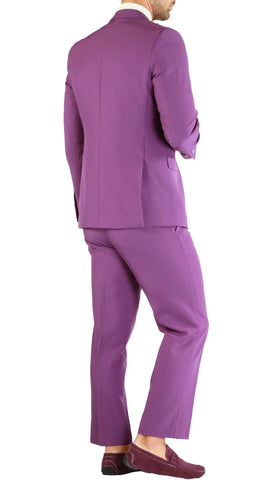 PL1969 Mens Purple Slim Fit 2pc Suit