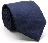 Mens Dads Classic Navy Geometric Pattern Business Casual Necktie & Hanky Set IO-1 - FHYINC best men's suits, tuxedos, formal men's wear wholesale