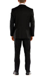 Black Slim Fit Suit  - 3PC - JAX - FHYINC best men's suits, tuxedos, formal men's wear wholesale