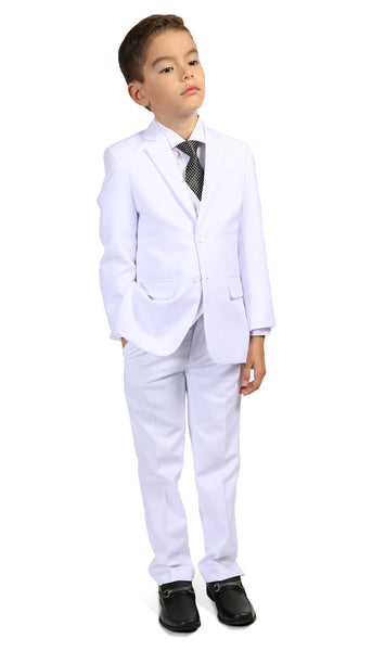 Ferrecci Boys JAX JR 5pc Suit Set White - FHYINC best men's suits, tuxedos, formal men's wear wholesale