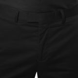 Zonettie Kilo Black Straight Leg Chino Pants - FHYINC best men's suits, tuxedos, formal men's wear wholesale