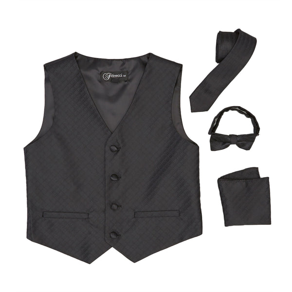 Premium Boys Black Diamond Vest 300 Set - FHYINC