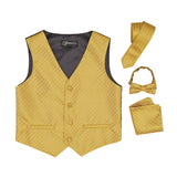 Premium Boys Gold Diamond Vest 300 Set - FHYINC