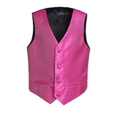 Ferrecci Boys 300 Series Vest Set Fuschia - FHYINC best men's suits, tuxedos, formal men's wear wholesale