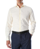 Leo Mens Off White Slim Fit Cotton Dress Shirt - FHYINC best men's suits, tuxedos, formal men's wear wholesale