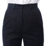 Womens 2789 Navy Elastic Waistband Dress Pants - FHYINC best men's suits, tuxedos, formal men's wear wholesale