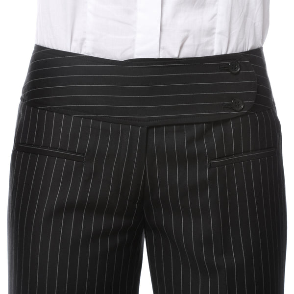 Womens 2789 Black Pinstripe Dress Pants - FHYINC best men's suits, tuxedos, formal men's wear wholesale