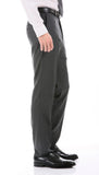 Mason Charcoal Men's Premium 2pc Premium Wool Slim Fit Suit - FHYINC best men's suits, tuxedos, formal men's wear wholesale