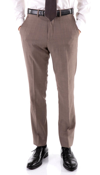 Mason Sand Men's Premium 2pc Premium Wool Slim Fit Suit - FHYINC best men's suits, tuxedos, formal men's wear wholesale
