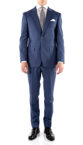 Mason Heather Grey Men's Premium 2pc Premium Wool Slim Fit Suit