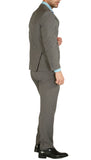 PL1969 Mens Heather Grey Slim Fit 2pc Suit - FHYINC best men's suits, tuxedos, formal men's wear wholesale