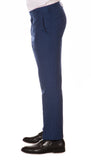 Morgan Slim Fit Blue Plaid 2pc Suit - FHYINC best men's suits, tuxedos, formal men's wear wholesale