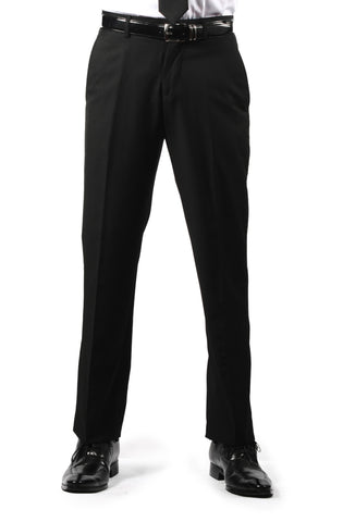 Premium Mens MP101 Black Regular Fit Dress Pants