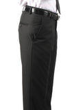 Premium Mens MP101 Black Regular Fit Dress Pants - FHYINC