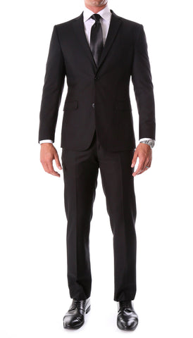 York Grey Slim Fit 3pc Herringbone Suit