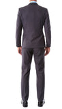 Oslo Charcoal Slim Fit Notch Lapel 2 Piece Suit - FHYINC best men's suits, tuxedos, formal men's wear wholesale