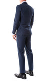 Oslo Navy Slim Fit Notch Lapel 2 Piece Suit - FHYINC best men's suits, tuxedos, formal men's wear wholesale