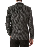 Mens Pronto Silver Star Modern Fit Tuxedo Blazer - FHYINC best men's suits, tuxedos, formal men's wear wholesale