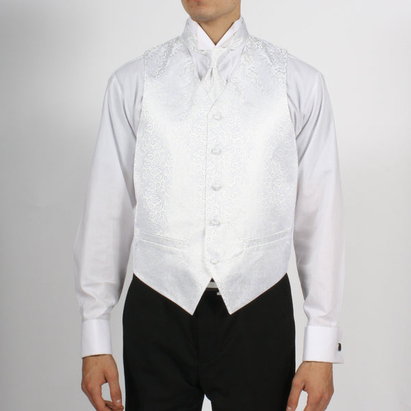 Ferrecci Mens PV50-9 White Vest Set - FHYINC best men's suits, tuxedos, formal men's wear wholesale