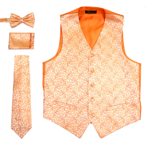 Ferrecci Mens PV50-8 Orange Vest Set