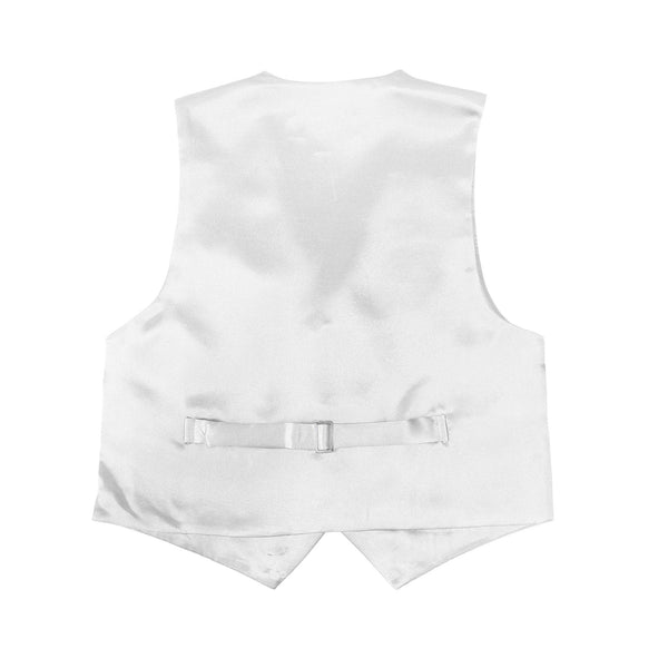 Premium Boys White Solid Vest 600 - FHYINC