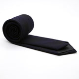 Slim Purple and Black Plaid Neckties & Handkerchief - FHYINC