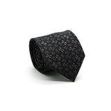 Ferrecci Mens Black/Grey/Lavender Geo Pattern Necktie with Handkerchief Set - FHYINC best men's suits, tuxedos, formal men's wear wholesale