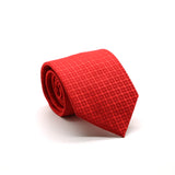 Ferrecci Mens Red Geometric Necktie with Handkerchief Set - FHYINC best men's suits, tuxedos, formal men's wear wholesale