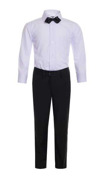 Boys Reno JR 5pc Black Shawl Tuxedo Set - FHYINC best men's suits, tuxedos, formal men's wear wholesale