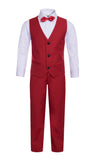 Boys Reno JR 5pc Red Shawl Tuxedo Set - FHYINC best men's suits, tuxedos, formal men's wear wholesale