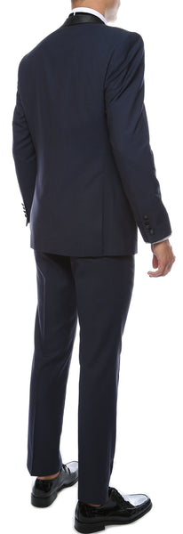 The Reno Mens Navy Shawl Collar 2pc Tuxedo - FHYINC best men's suits, tuxedos, formal men's wear wholesale