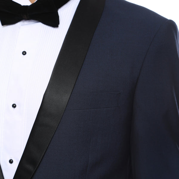 The Reno Mens Navy Shawl Collar 2pc Tuxedo - FHYINC best men's suits, tuxedos, formal men's wear wholesale