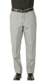 Premium Light Grey Wool 2pc Stain Resistant Traveler Suit - w 2 Pairs of Pants - FHYINC best men's suits, tuxedos, formal men's wear wholesale
