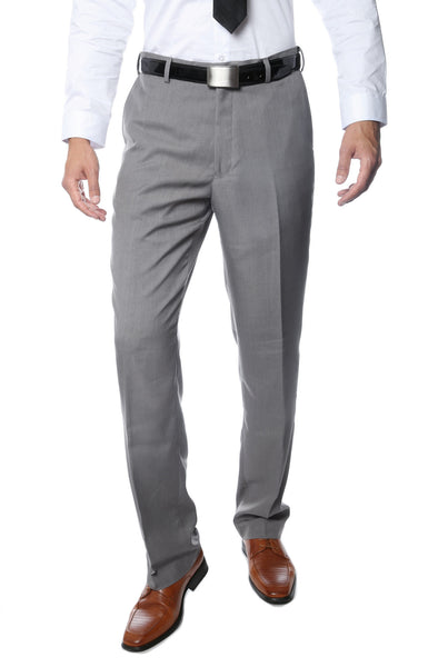Premium Mens MPR101 Grey Regular Fit Pants - FHYINC
