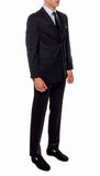 Ferrecci Mens Savannah Black Slim Fit 3pc Suit - FHYINC best men's suits, tuxedos, formal men's wear wholesale