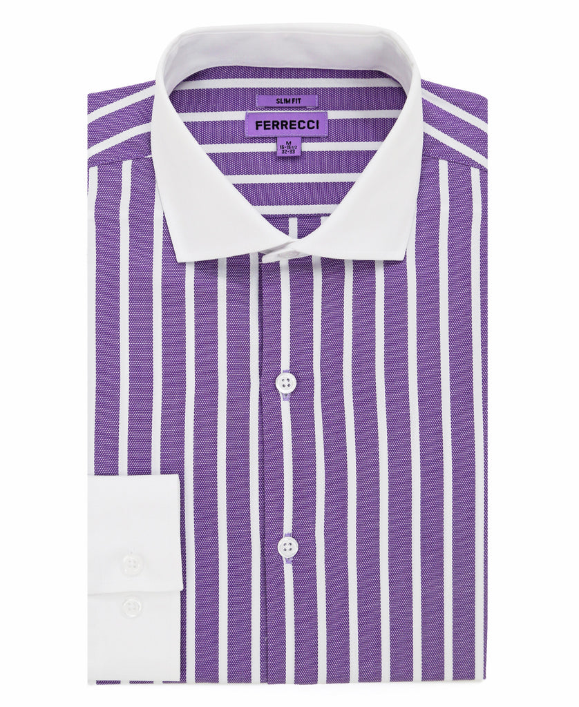 The Serrano Slim Fit Cotton Dress Shirt - FHYINC best men