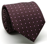 Mens Dads Classic Red Square Pattern Business Casual Necktie & Hanky Set SO-6 - FHYINC best men's suits, tuxedos, formal men's wear wholesale