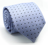 Mens Dads Classic Blue Square Pattern Business Casual Necktie & Hanky Set SO-8 - FHYINC best men's suits, tuxedos, formal men's wear wholesale