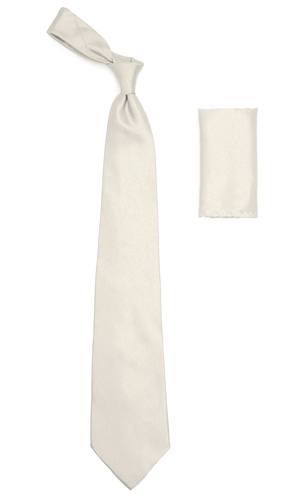 FHY INC Ferrecci Satin Off White Mens Dress Shirt Necktie & Hanky Set FHYINC FHY INC Ferrecci Satin Off White Mens Dress Shirt Necktie & Hanky Set FHYINC