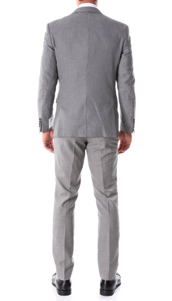 Men's Stanford Slim Fit Houndstooth Peak Lapel 2pc Suit - FHYINC best men's suits, tuxedos, formal men's wear wholesale