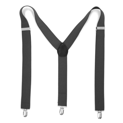 Charcoal Vintage Style Unisex Suspenders