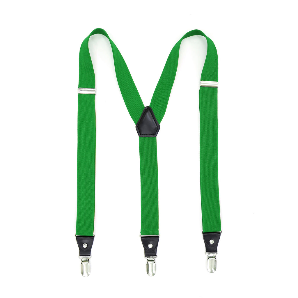 Green Clip-On Unisex Suspenders - FHYINC best men