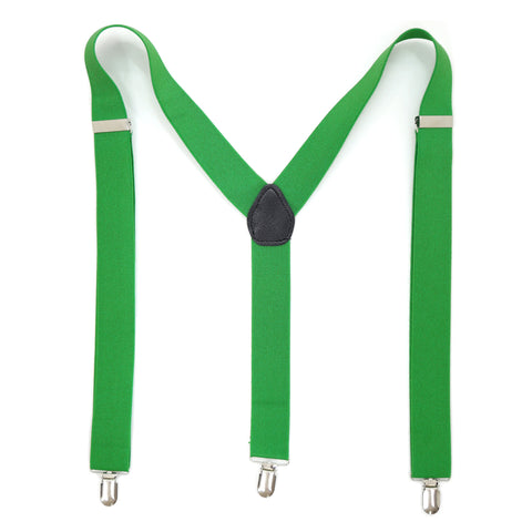 Green Vintage Style Unisex Suspenders