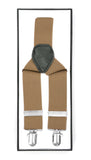 Light Brown Vintage Style Unisex Suspenders - FHYINC best men's suits, tuxedos, formal men's wear wholesale