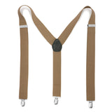 Light Brown Vintage Style Unisex Suspenders - FHYINC best men's suits, tuxedos, formal men's wear wholesale