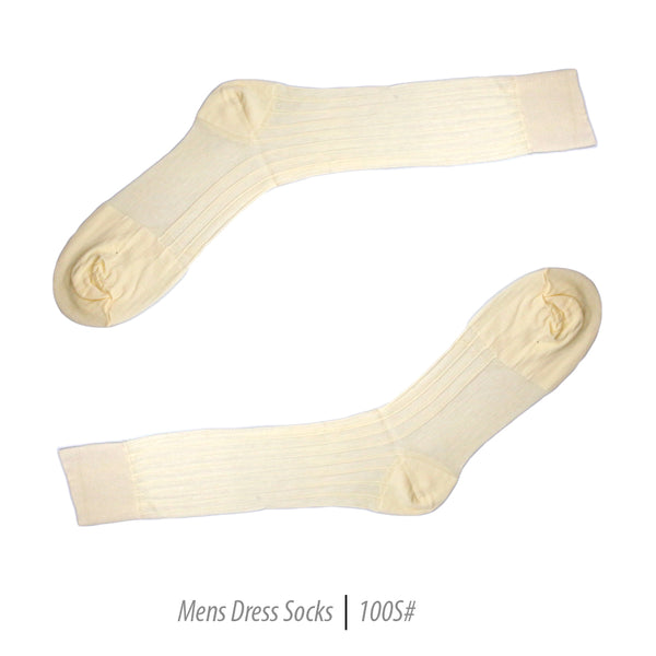 Men's Short Nylon Socks 100S - Bone - FHYINC best men's suits, tuxedos, formal men's wear wholesale