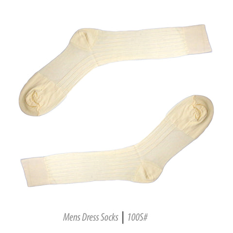 Men's Short Nylon Socks 100S - Bone