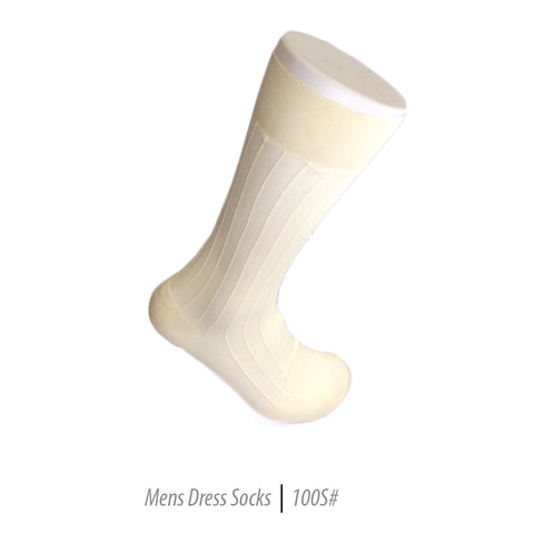 Men's Short Nylon Socks 100S - Bone