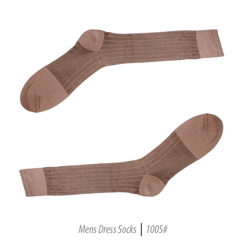 Men's Short Nylon Socks 100S - Taupe